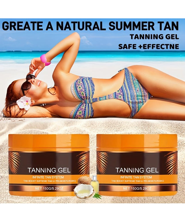 KissICON Dark Black Gel Polish / 2 Boxes KissIcon Tanning Gel Duo - Hydrating Tan Carrot