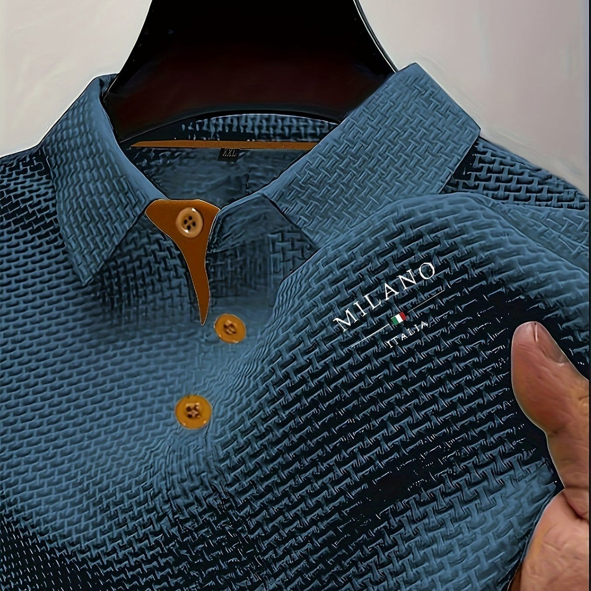 KissICON Dark Blue 1 / UK 38 Mens HighEnd Mesh Button ShortSleeve Summer Shirt