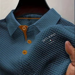 KissICON Dark Blue 1 / UK 42 Mens HighEnd Mesh Button ShortSleeve Summer Shirt
