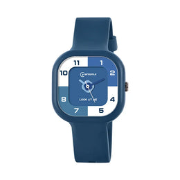 KissICON Dark Blue 💋 UTHAI CA05 Women's Square Watch - 30M