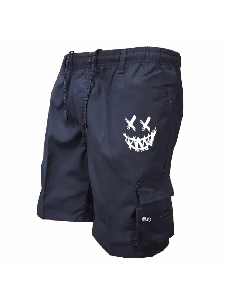 KissICON Dark blue / XXXL Patriotic Eagle Cargo Shorts Summer Work Camping Streetwear