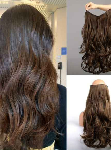 KissICON Dark Brown / 22inch 22 Inch 4 Clip Hair Extensions