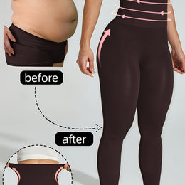 KissICON Shapewear Dark Brown / UK 18 High-Waisted Tummy Control Butt Lift Shapewear Shorts