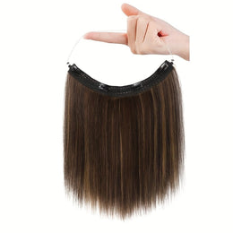 KissICON Dark Brown With Highlights / 12inch KissIcon 12in Invisible Wire Hair Extensions - Secure