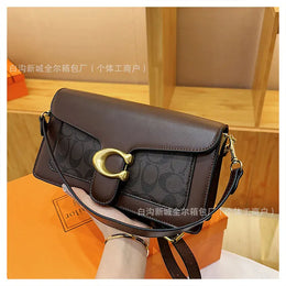 KissICON dark coffee flower 25 Koujia Rhombic Taby Dionysian Chain Crossbody