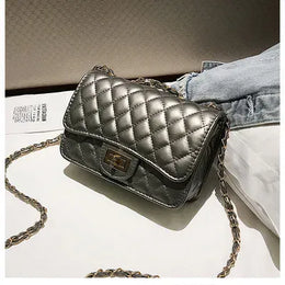 KissICON Dark Gray Super Brand Small Chain Handbag – Shoulder Hand