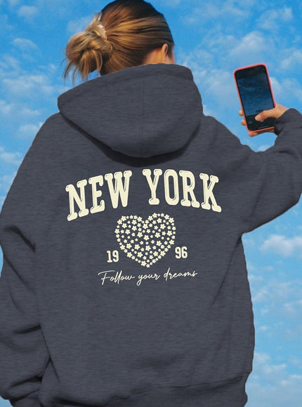 jkthpu-45 Dark Gray / UK 18 Plus Size - Women'S Plus Size Casual Hooded