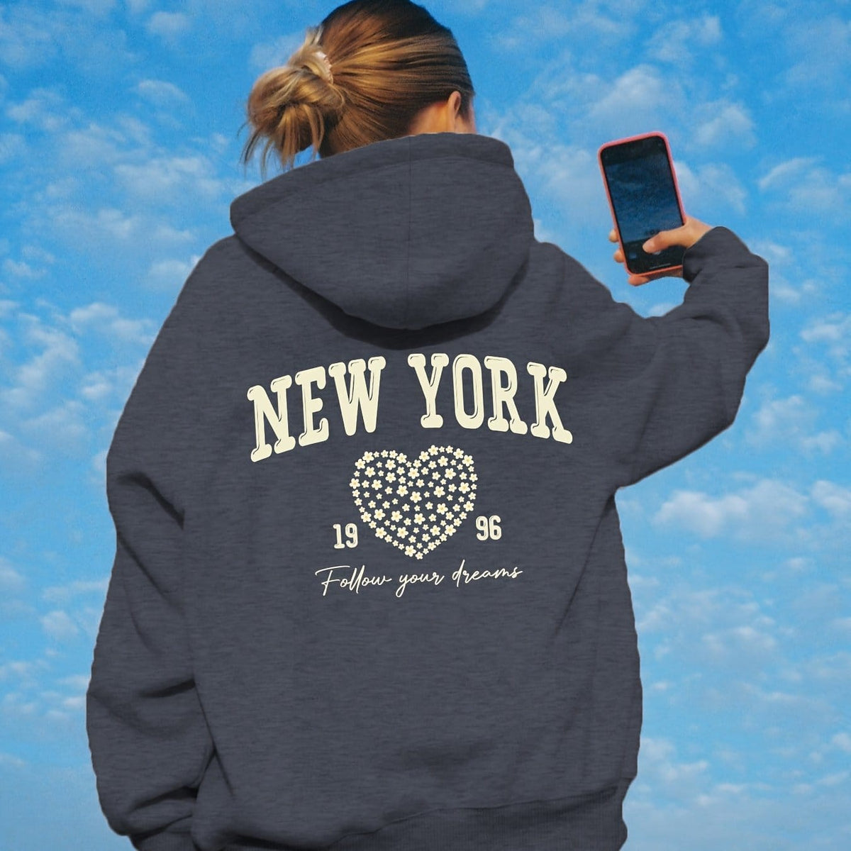 jkthpu-45 Dark Gray / UK 18 Plus Size - Women'S Plus Size Casual Hooded