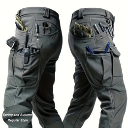 KissICON Dark Gray / UK 40-42 Stretch Tactical Cargo Pants Durable Comfort Everyday Workwear