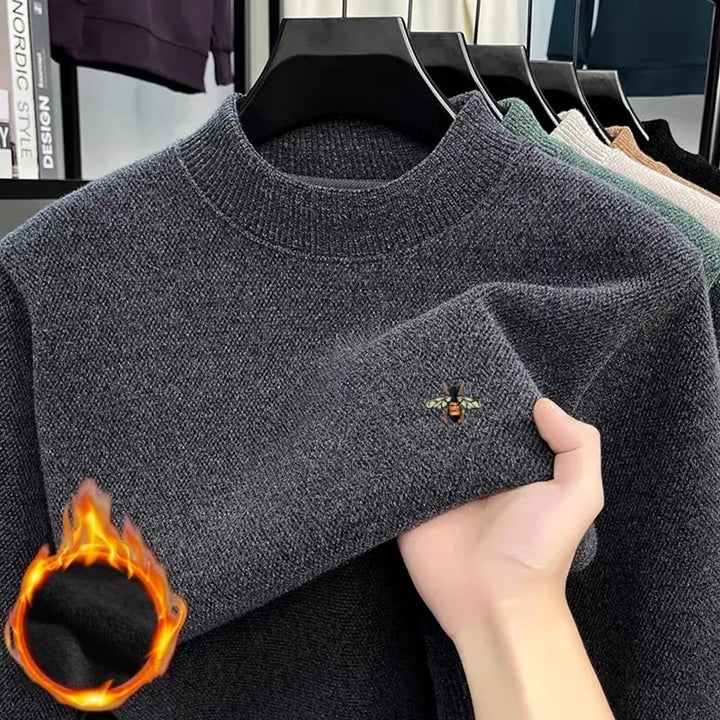 New Design Embroidered Knit Pullover Cozy AutumnWinter Style