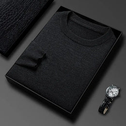 KissICON Dark Grey / XXXL / China Mainland 2025 Diamond Knit Round Neck Mens Casual Fashion Sweater