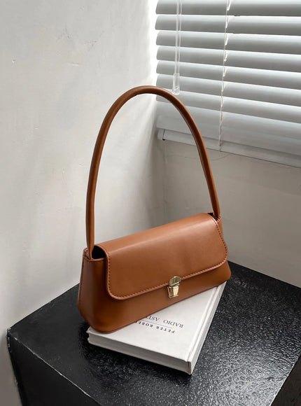 KissICON Dark Khaki Women's Shoulder Handbag – Solid Color Hand