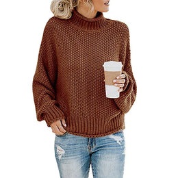 Dropshipman Dark Kkhaki / XXXL Women's S-3XL Plus  Size New sweater knitted sweater  foreign trade women's clothing plus size women clothing  plus size