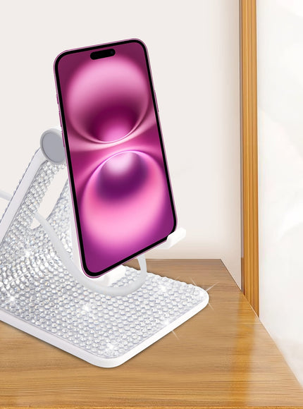 jkthpu-45 Dazzling Diamond Stand Adjustable TabletPhone Holder Portable Office