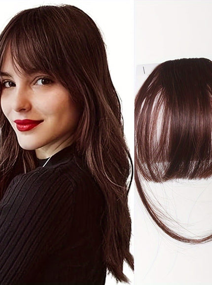 KissIcon Easy Clip-In Wispy Bangs - Natural Look