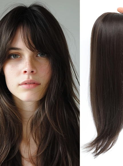 💋 Elegant Clip-In Bangs Blonde Hairpieces - 360°