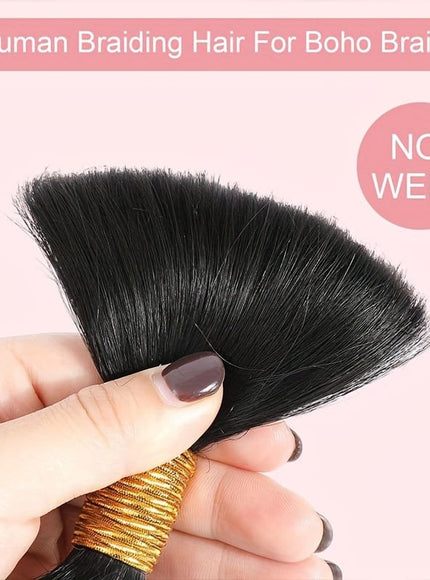 KissIcon Deep Wave Bulk Hair 50g Braiding Extensions