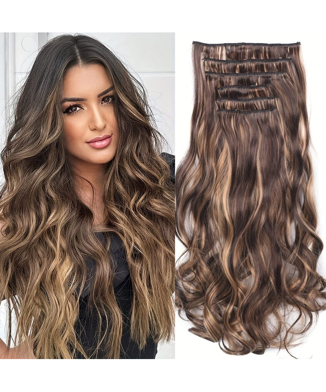Kissicon Heat Resistant Clip In Hair