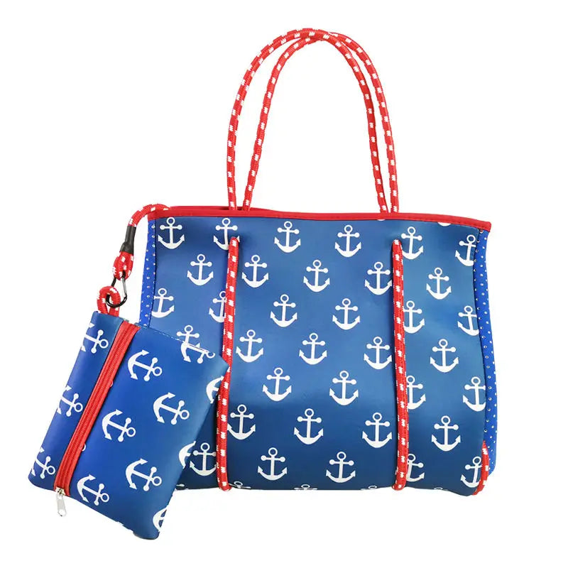 KissICON DEEP BLUE Diving Material Women's Shoulder Blue Beach Small