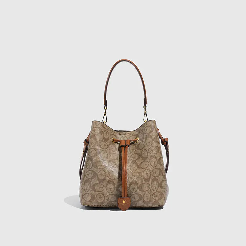KissICON Deep card with brown / (20cm<Max Length<30cm) High-value Lightweight Shoulder Travel Commuter Color Cross-body
