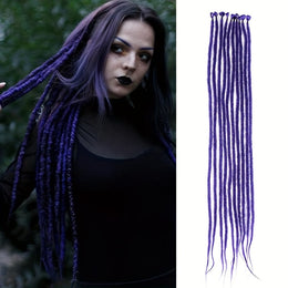 KissICON Deep Purple / 26inch KissIcon Handmade Crochet Yarn Wigs - Rastafarian Style