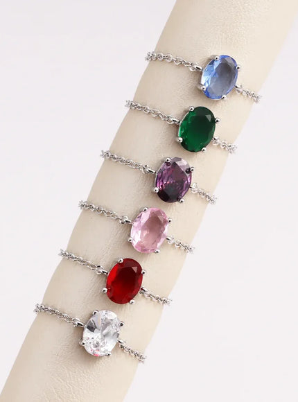 KissICON Delicate Adjustable Bling Oval Ring – CZ Sparkle