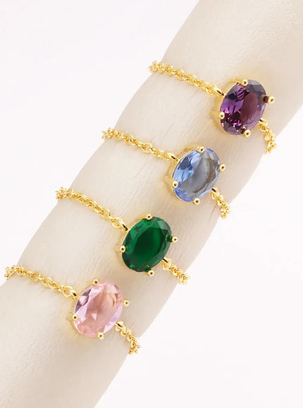 KissICON Delicate Adjustable Bling Oval Ring – CZ Sparkle