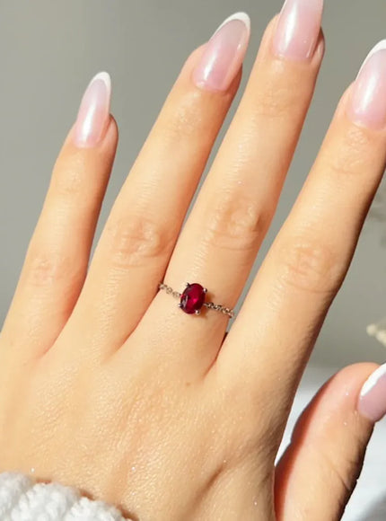 KissICON Delicate Adjustable Bling Oval Ring – CZ Sparkle