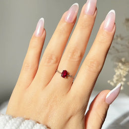 KissICON Delicate Adjustable Bling Oval Ring – CZ Sparkle