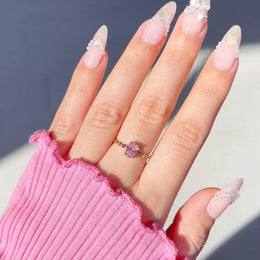 KissICON Delicate Adjustable Bling Oval Ring – CZ Sparkle