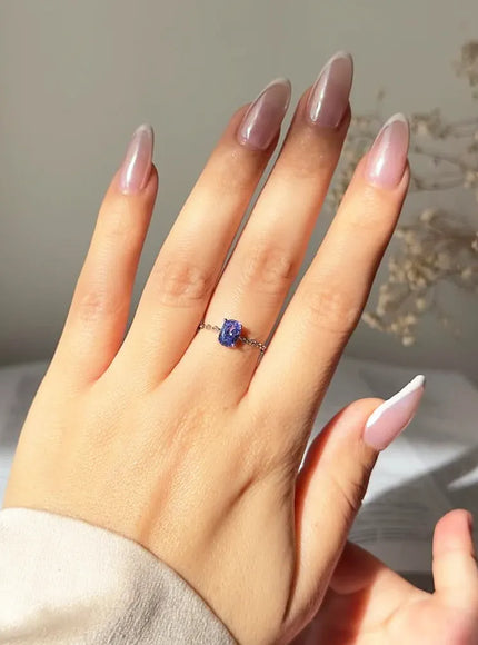 KissICON Delicate Adjustable Bling Oval Ring – CZ Sparkle