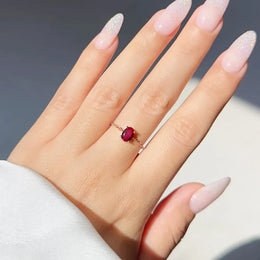 KissICON Delicate Adjustable Bling Oval Ring – CZ Sparkle