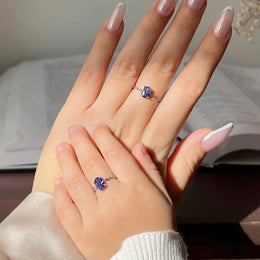 KissICON Delicate Adjustable Bling Oval Ring – CZ Sparkle