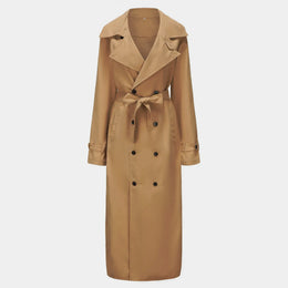 KissICON Designer British Overlong Mens Thin Trench Coat