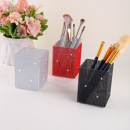 jkthpu-45 Diamond Studded Cosmetic Makeup Stationery Organizer Box