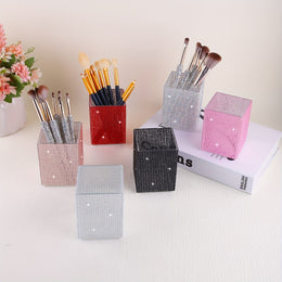 jkthpu-45 Diamond Studded Cosmetic Makeup Stationery Organizer Box