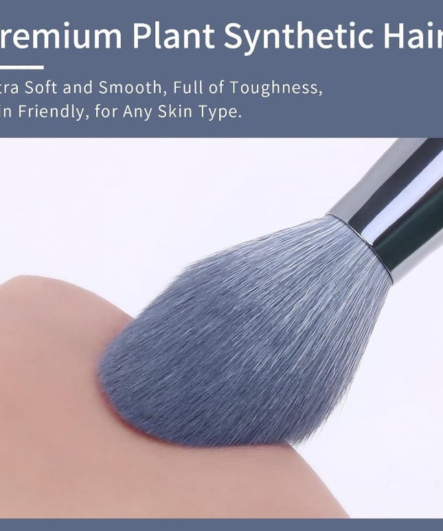 KissICON DiamondBlue8pcs Sapphire Blue Vegan Makeup Brush Set