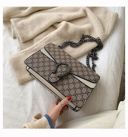 KissICON Dionysus Women's Print Shoulder Slung Bags Chain Bag