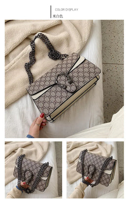 KissICON Dionysus Women's Print Shoulder Slung Bags Chain Bag
