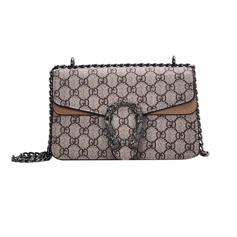 KissICON Dionysus Women's Print Shoulder Slung Bags Chain Bag