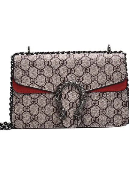 KissICON Dionysus Women's Print Shoulder Slung Bags Chain Bag