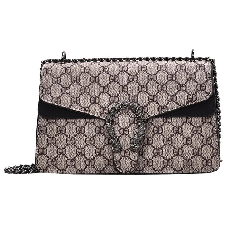 KissICON Dionysus Women's Print Shoulder Slung Bags Chain Bag