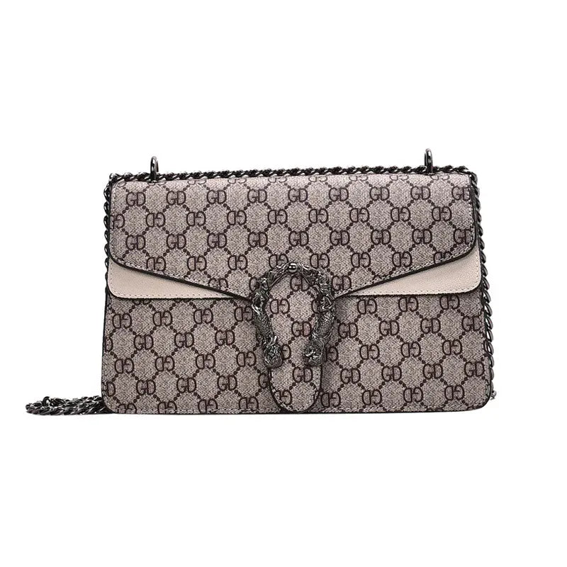 KissICON Dionysus Women's Print Shoulder Slung Bags Chain Bag
