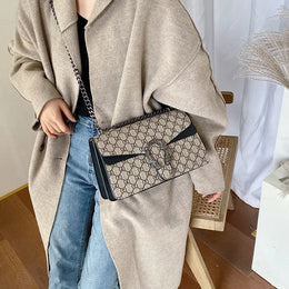 KissICON Dionysus Women's Print Shoulder Slung Bags Chain Bag