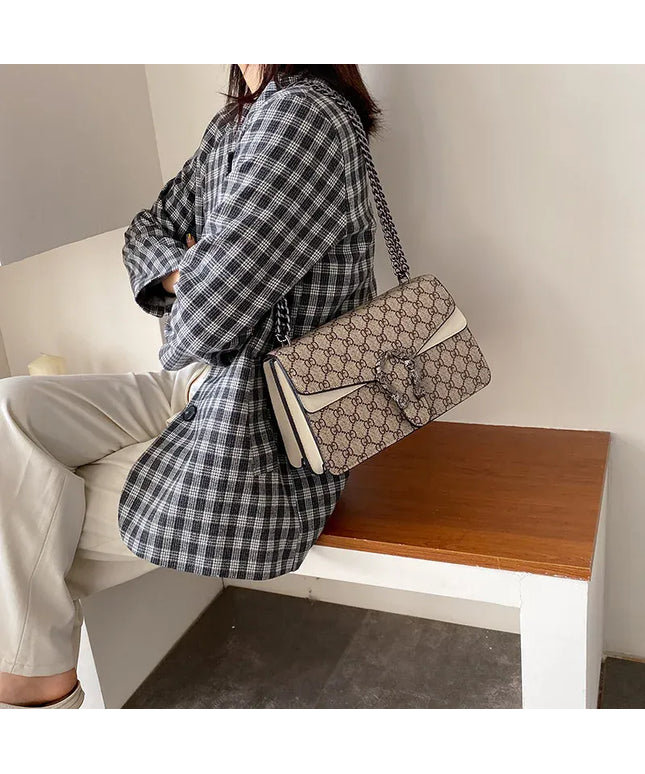 KissICON Dionysus Women's Print Shoulder Slung Bags Chain Bag
