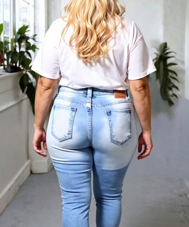 KissICON Distressed Diva Flare Jeans