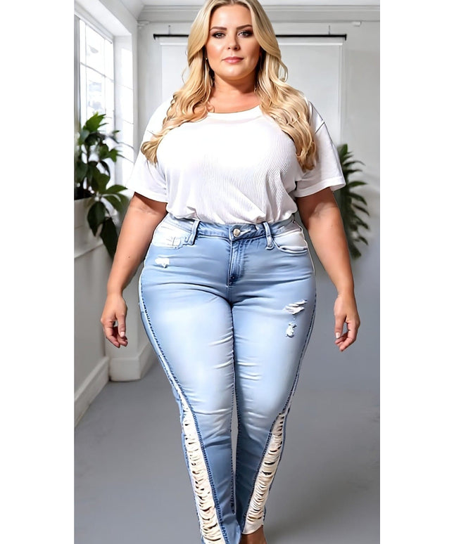 KissICON Distressed Diva Flare Jeans