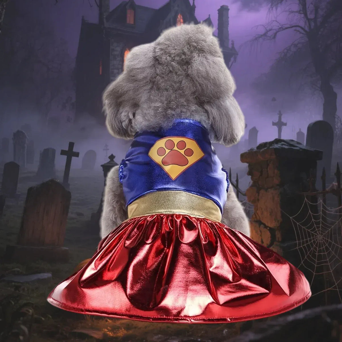 KissICON Dog Halloween Costume Dog Dress Halloween Dog Clothes