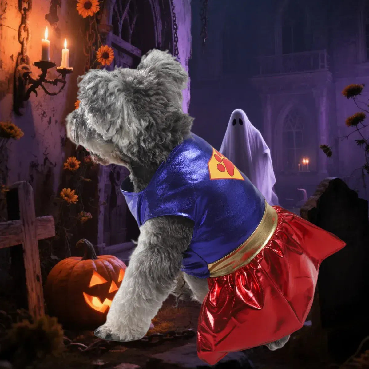 KissICON Dog Halloween Costume Dog Dress Halloween Dog Clothes