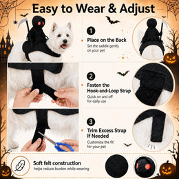 KissICON Dog Halloween Costume, Soft Knight Costume for Pets Cat Halloween Costumes